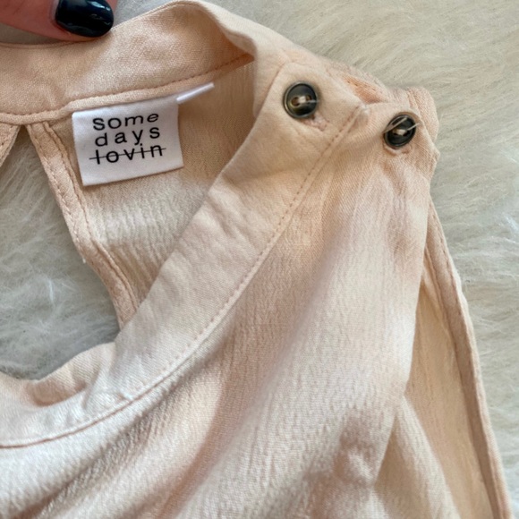 Somedays Lovin Peach Mock Neck Mini Dress - Picture 4 of 7